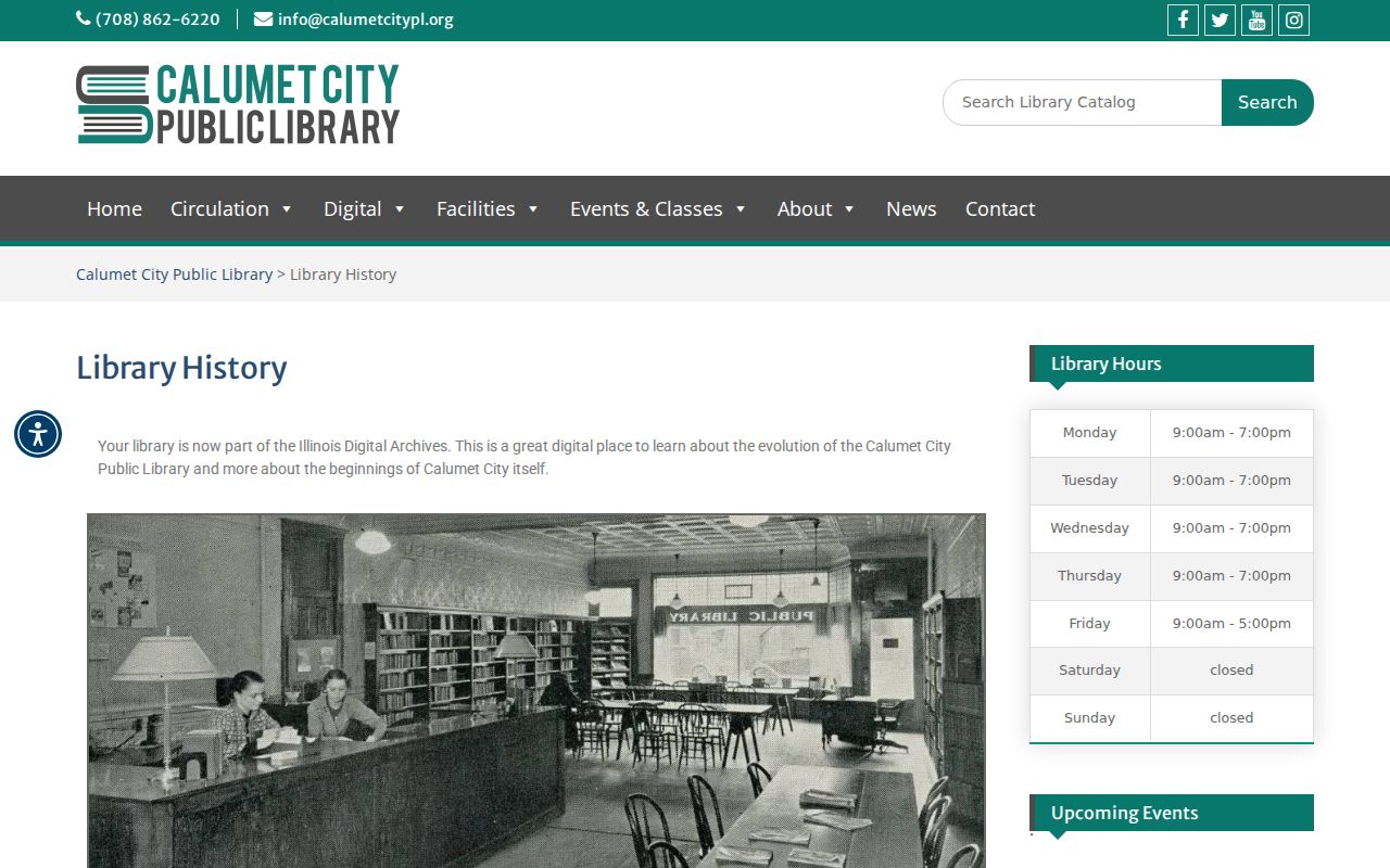 Calumet City Public Library digital history route for previous residents