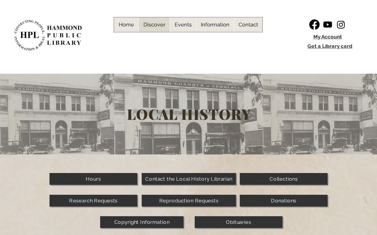 Hammond Local History Room for Calumet City address history